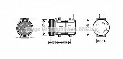 AVA QUALITY COOLING fdk322 -  Компрессор, кондиционер